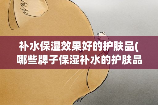 补水保湿效果好的护肤品(哪些牌子保湿补水的护肤品好)