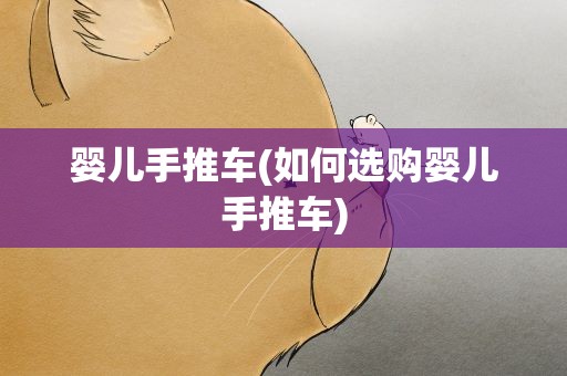 婴儿手推车(如何选购婴儿手推车)