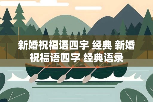 新婚祝福语四字 经典 新婚祝福语四字 经典语录