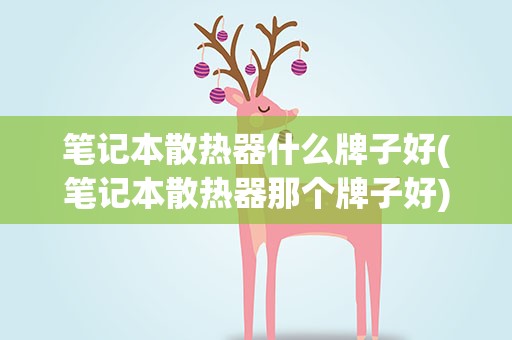 笔记本散热器什么牌子好(笔记本散热器那个牌子好)