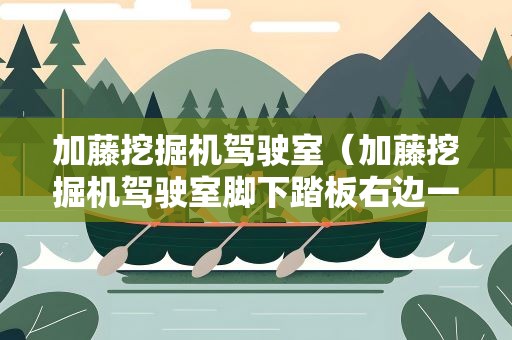 加藤挖掘机驾驶室（加藤挖掘机驾驶室脚下踏板右边一个红盖是什么用）