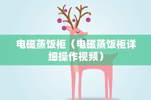 电磁蒸饭柜（电磁蒸饭柜详细操作视频）