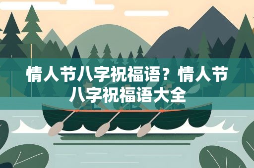 情人节八字祝福语？情人节八字祝福语大全