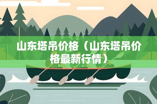 山东塔吊价格（山东塔吊价格最新行情）