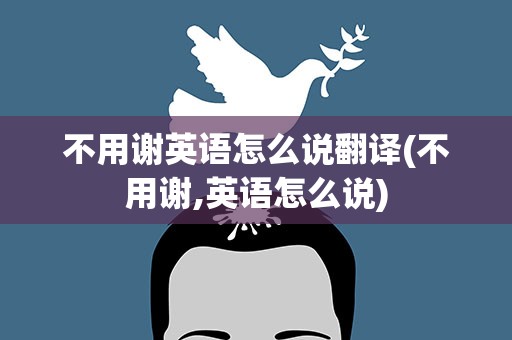 不用谢英语怎么说翻译(不用谢,英语怎么说)