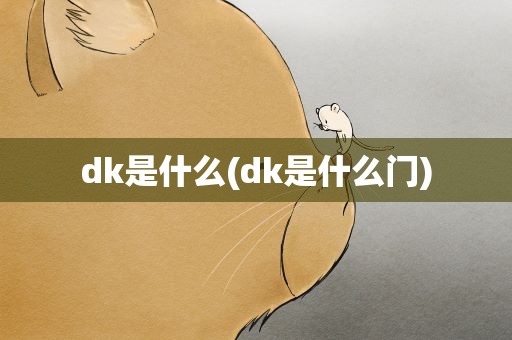 dk是什么(dk是什么门)