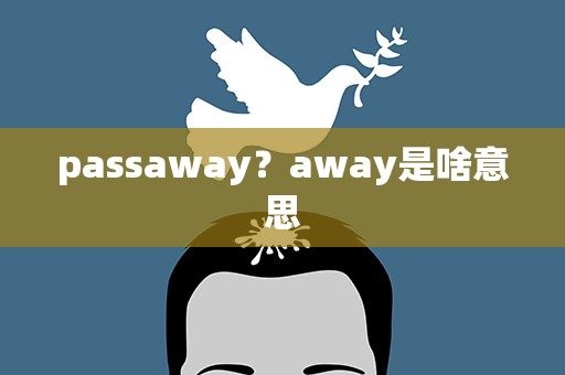 passaway？away是啥意思