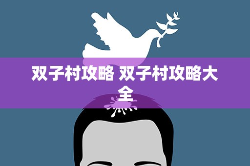 双子村攻略 双子村攻略大全