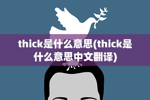 thick是什么意思(thick是什么意思中文翻译)