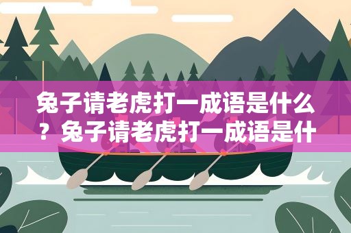 兔子请老虎打一成语是什么？兔子请老虎打一成语是什么成语