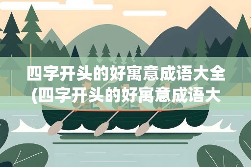 四字开头的好寓意成语大全(四字开头的好寓意成语大全集)