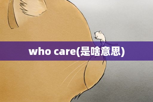 who care(是啥意思)