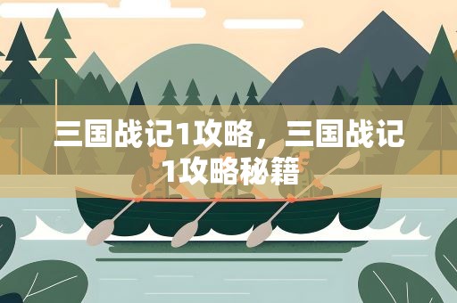三国战记1攻略，三国战记1攻略秘籍