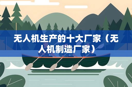 无人机生产的十大厂家（无人机制造厂家）