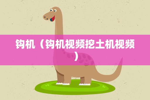 钩机（钩机视频挖土机视频）