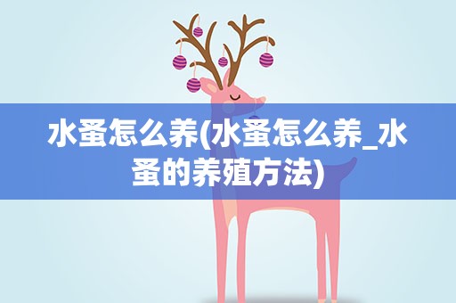 水蚤怎么养(水蚤怎么养_水蚤的养殖方法)