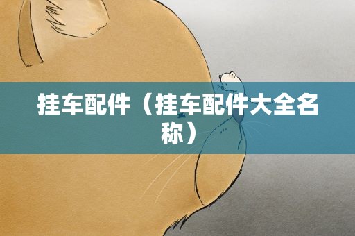 挂车配件（挂车配件大全名称）