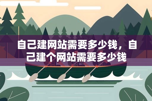 自己建网站需要多少钱，自己建个网站需要多少钱