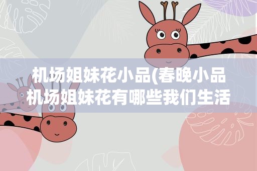 机场姐妹花小品(春晚小品机场姐妹花有哪些我们生活中常用的梗)