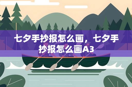 七夕手抄报怎么画，七夕手抄报怎么画A3