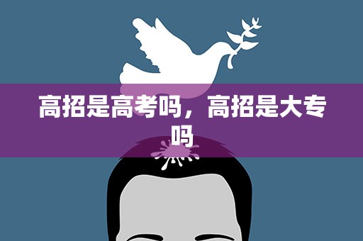 高招是高考吗，高招是大专吗