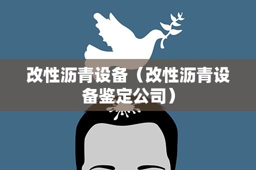 改性沥青设备（改性沥青设备鉴定公司）