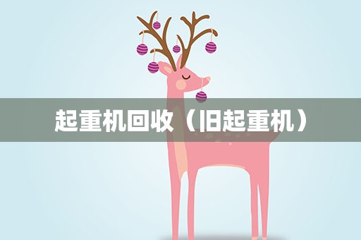 起重机回收（旧起重机）