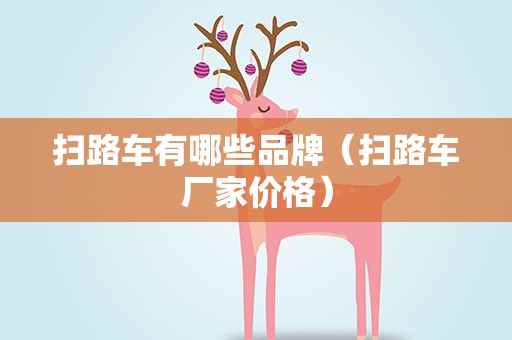 扫路车有哪些品牌（扫路车厂家价格）