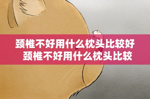 颈椎不好用什么枕头比较好  颈椎不好用什么枕头比较好呢