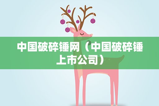中国破碎锤网（中国破碎锤上市公司）
