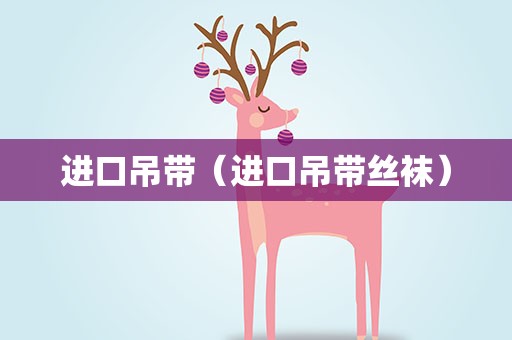 进口吊带（进口吊带丝袜）