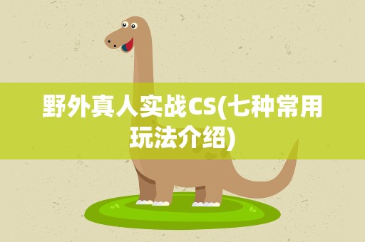 野外真人实战CS(七种常用玩法介绍)