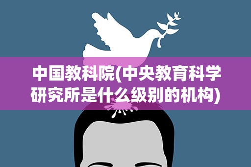 中国教科院(中央教育科学研究所是什么级别的机构)