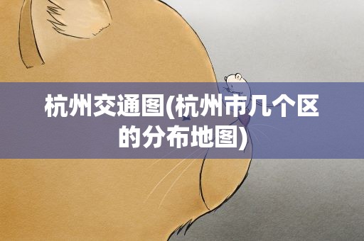 杭州交通图(杭州市几个区的分布地图)