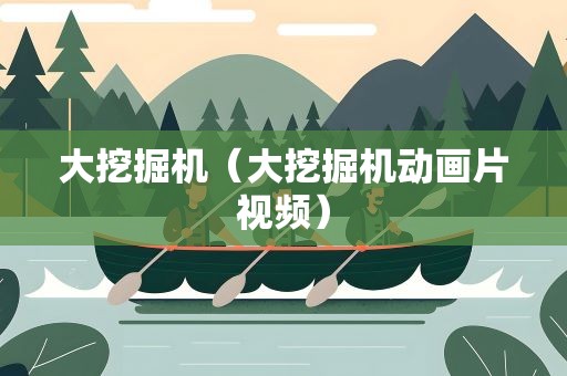 大挖掘机（大挖掘机动画片视频）