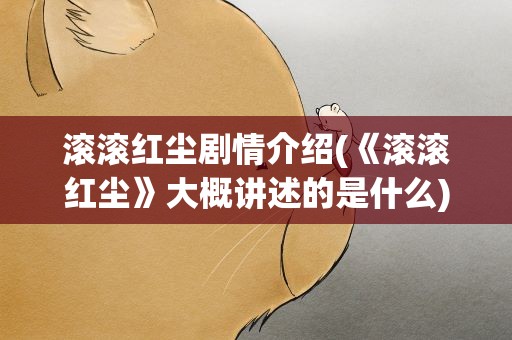 滚滚红尘剧情介绍(《滚滚红尘》大概讲述的是什么)