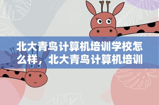 北大青鸟计算机培训学校怎么样，北大青鸟计算机培训学校怎么样啊