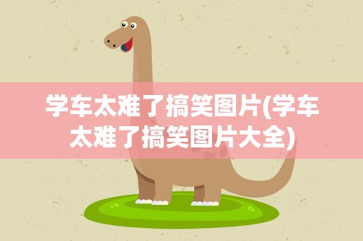 学车太难了搞笑图片(学车太难了搞笑图片大全)