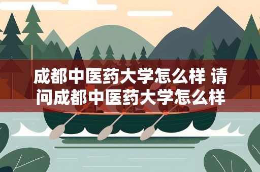 成都中医药大学怎么样 请问成都中医药大学怎么样