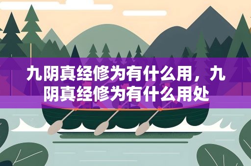 九阴真经修为有什么用，九阴真经修为有什么用处