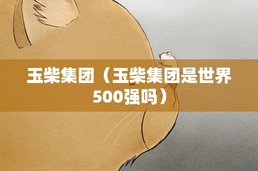 玉柴集团（玉柴集团是世界500强吗）