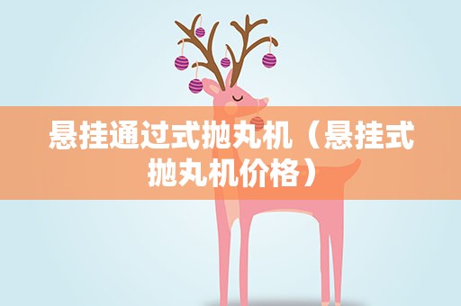 悬挂通过式抛丸机（悬挂式抛丸机价格）