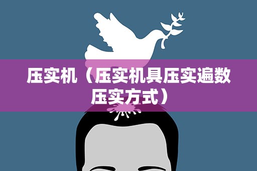 压实机（压实机具压实遍数压实方式）