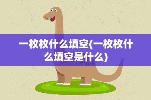 一枚枚什么填空(一枚枚什么填空是什么)