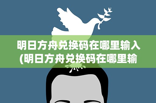 明日方舟兑换码在哪里输入(明日方舟兑换码在哪里输入b)