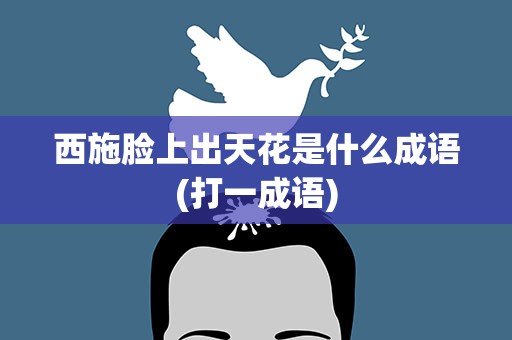西施脸上出天花是什么成语(打一成语)