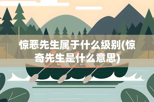 惊恶先生属于什么级别(惊奇先生是什么意思)