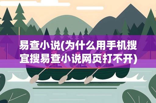 易查小说(为什么用手机搜宜搜易查小说网页打不开)