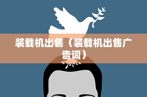 装载机出售（装载机出售广告词）
