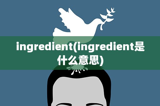 ingredient(ingredient是什么意思)